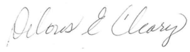 Delores "Kandee" Cleary's signature