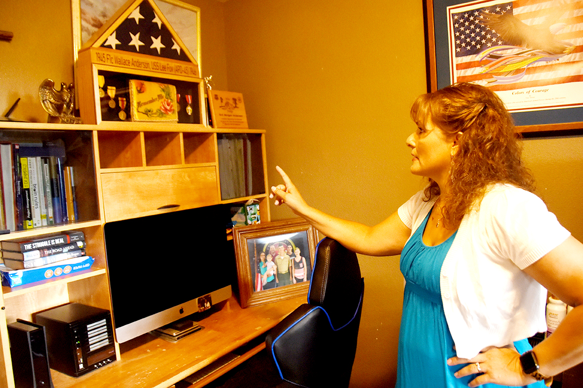 Lidia Anderson inside her home office in Selah
