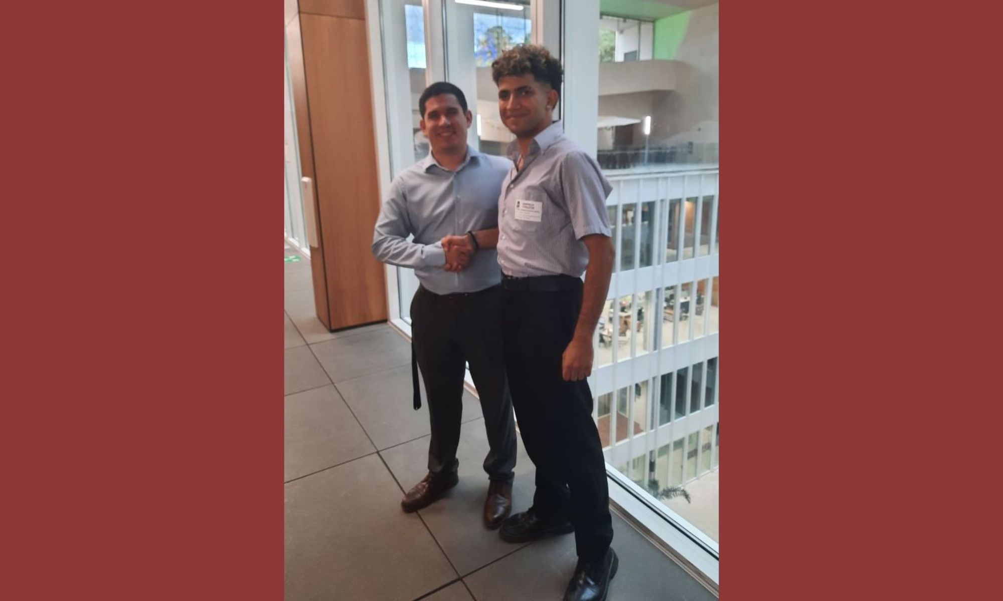 CWU student Mahmood Alkazraji interviewed Costa Rican government official Mau Matamoros last fall.