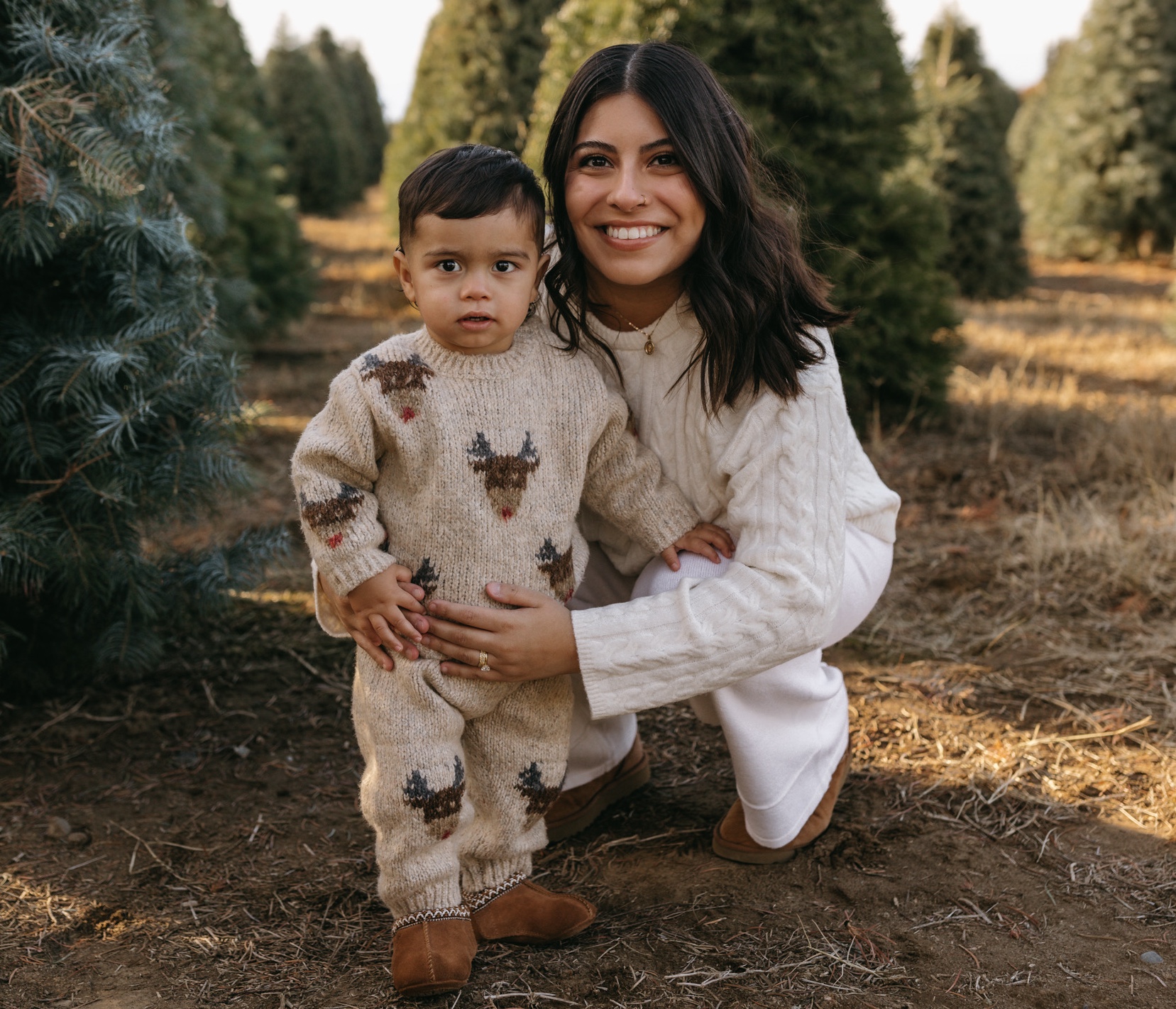 Maritza Lazcano with her 2-year-old son