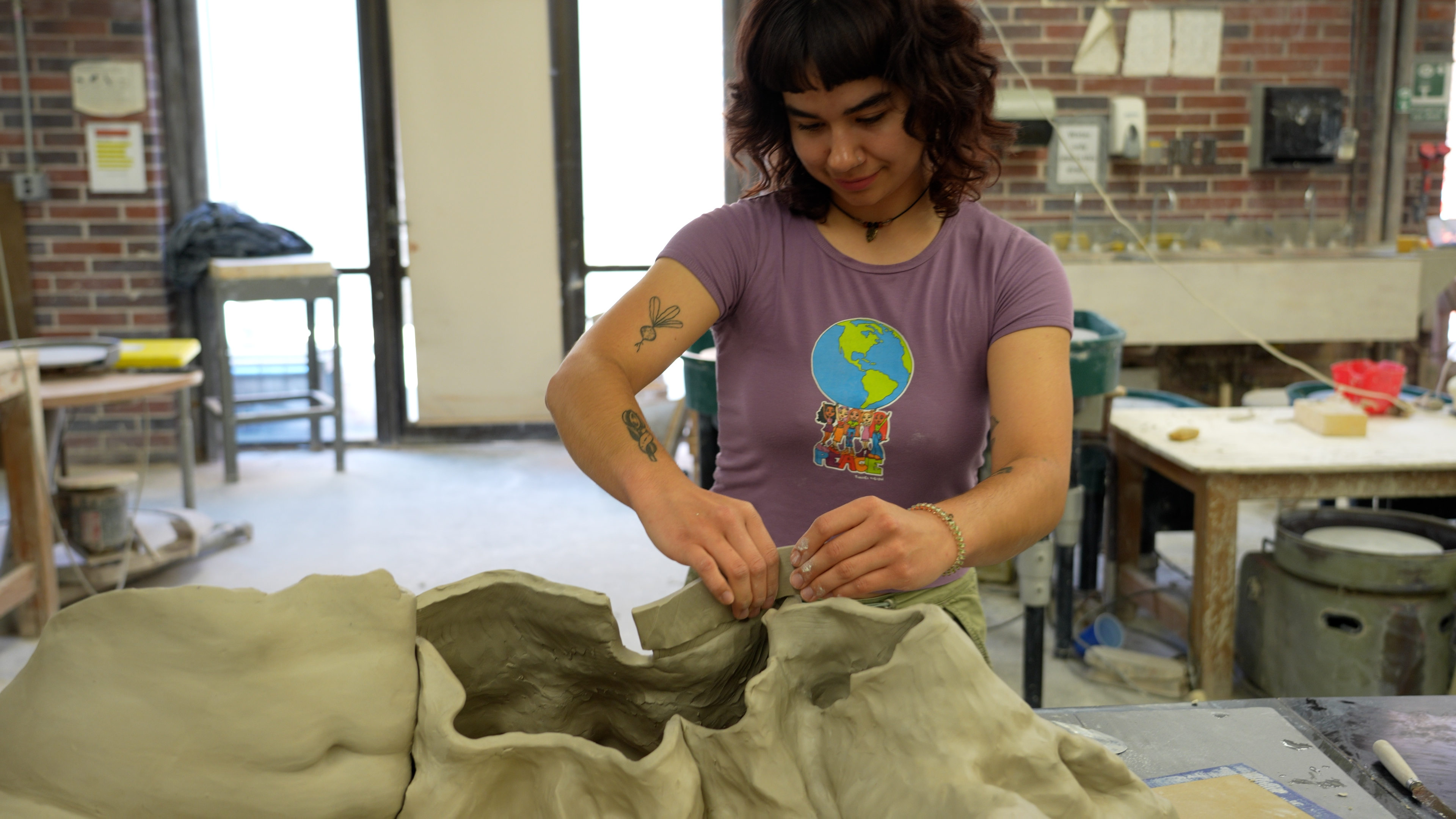 Photo of Guzman working on Nestle