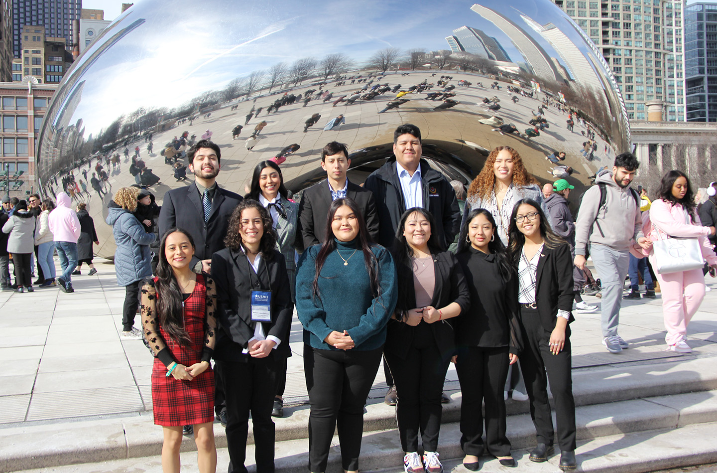 Melissa Lopez-Barbosa and CWU peers in Chicago