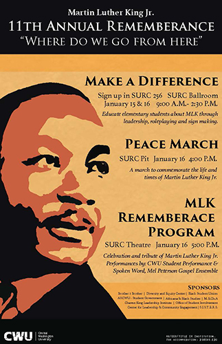 CWU Make A Difference 2020 poster
