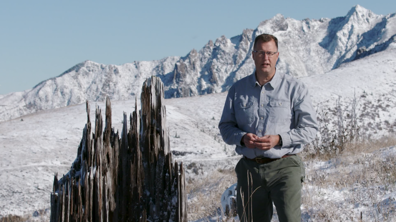 Nick Zentner at Mt. St. Hellens