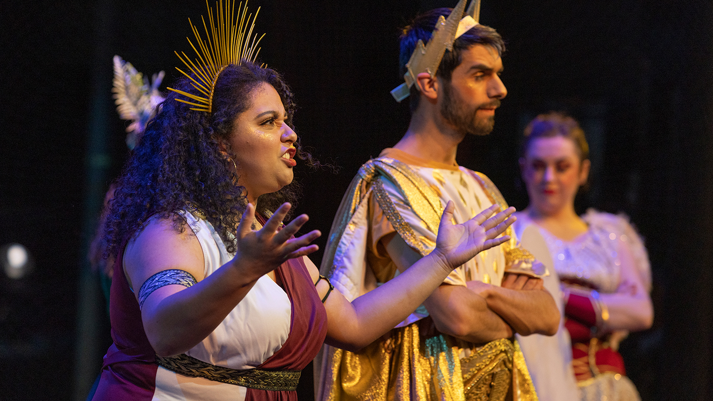 CWU Theatre students acting on stage