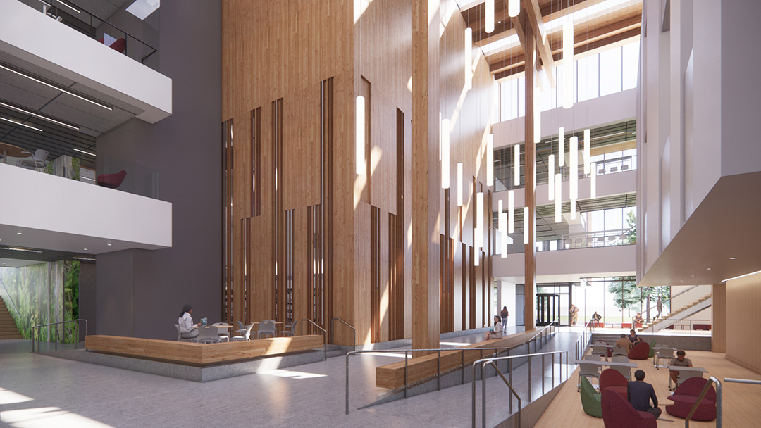 An artist's rendering of the NAC interior