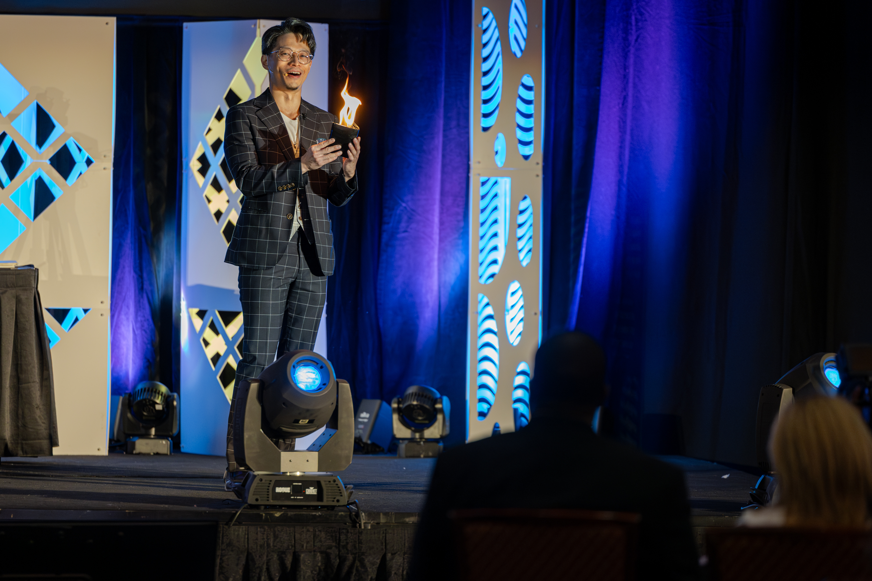 CWU alum Nash Fung performs his magic act