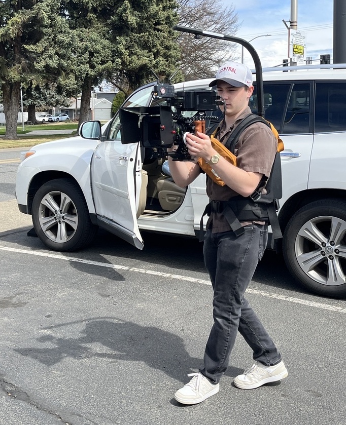 Tyler Diltz and six of his CWU Film Studies classmates were nominated for the NATAS Student Production Awards this spring.