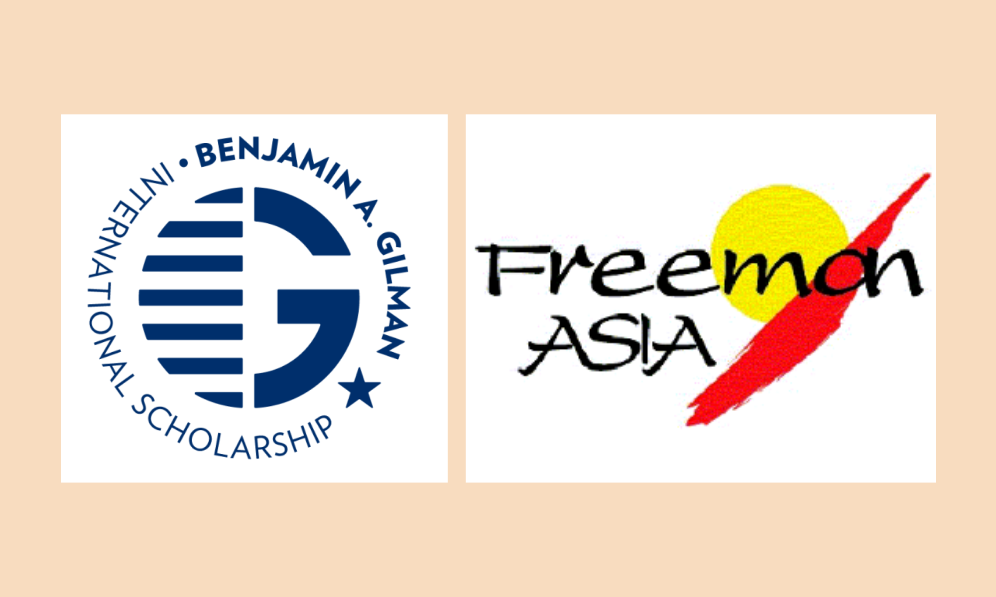 Logos for Gilman and Freeman ASIA programs