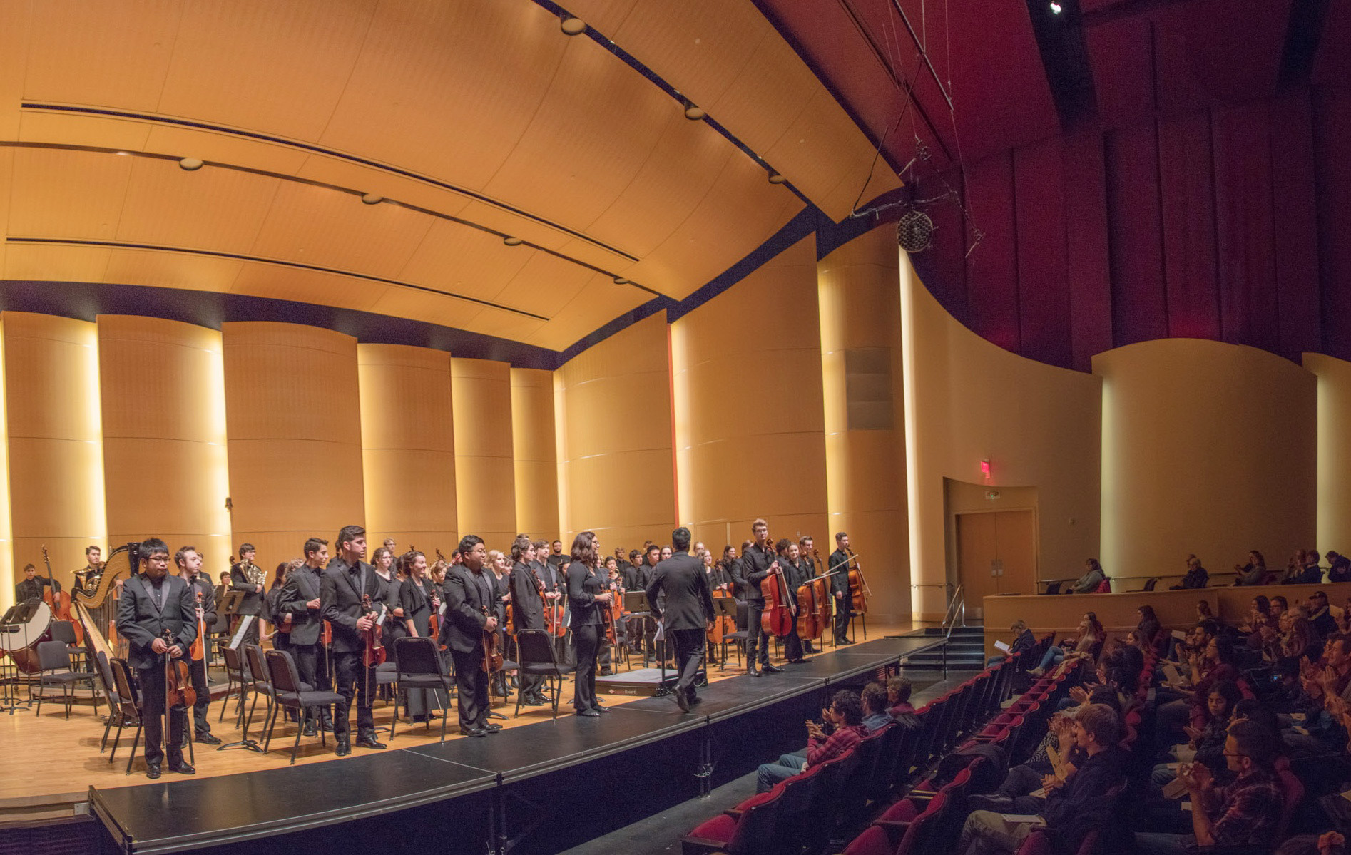 The CWU Symphony Orchestra in the Hertz Concert Hall