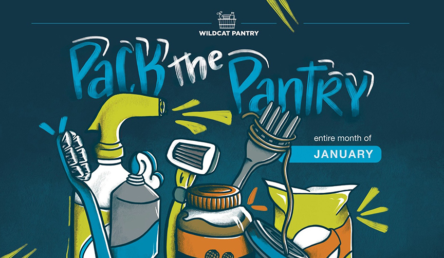 The Wildcat Pantry is looking for help from the campus community this month as it looks to Pack the Pantry.