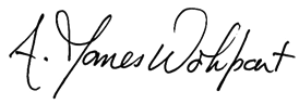 President Jim Wohlpart's Signature