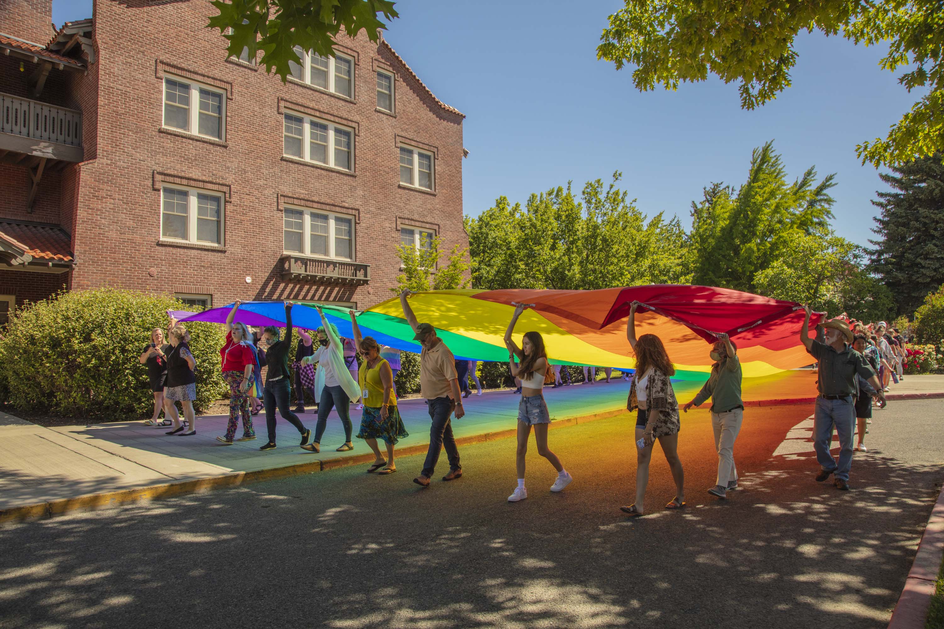 Pride Flag Rally