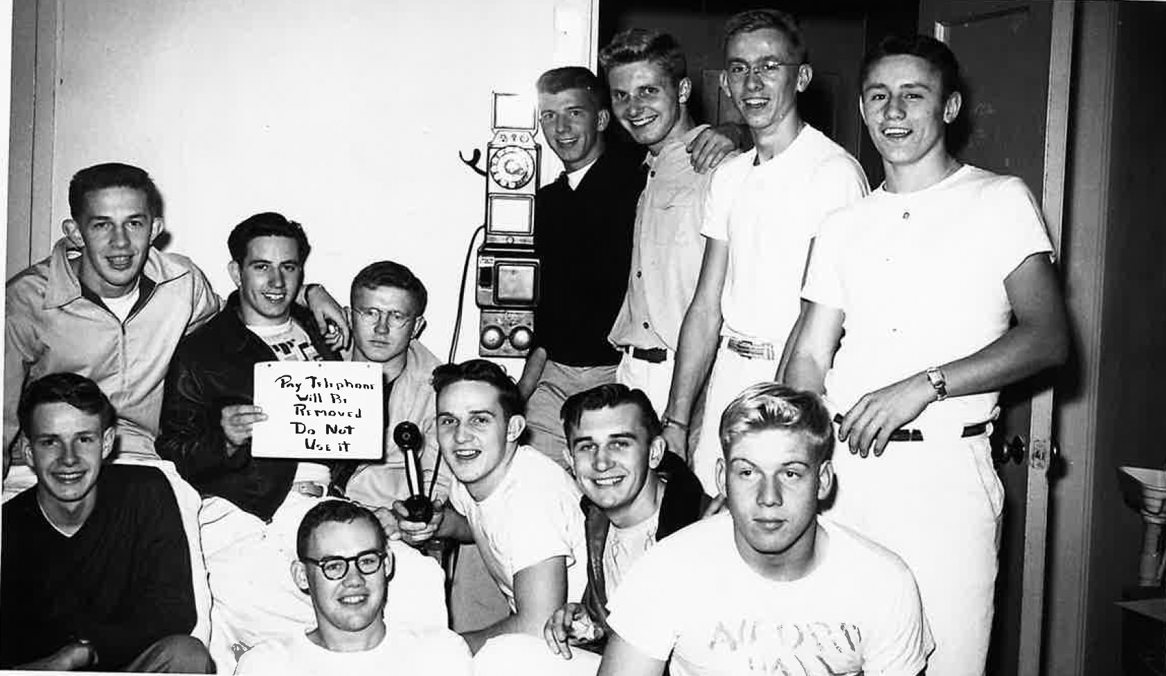 Historical photo of Frye and friends