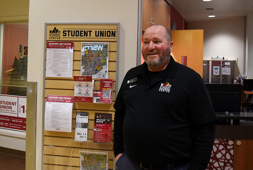 CWU alumnus Ryan Jack returned to Ellensburg in 2023 to become the Assistant Director of Operations at the SURC
