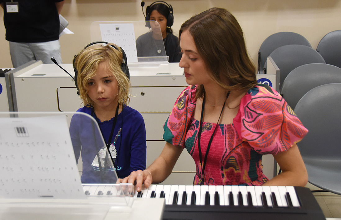 Meredith Montgomery, a 2026 CWU graduate, was one of three head instructors for this year's SLYM camp.