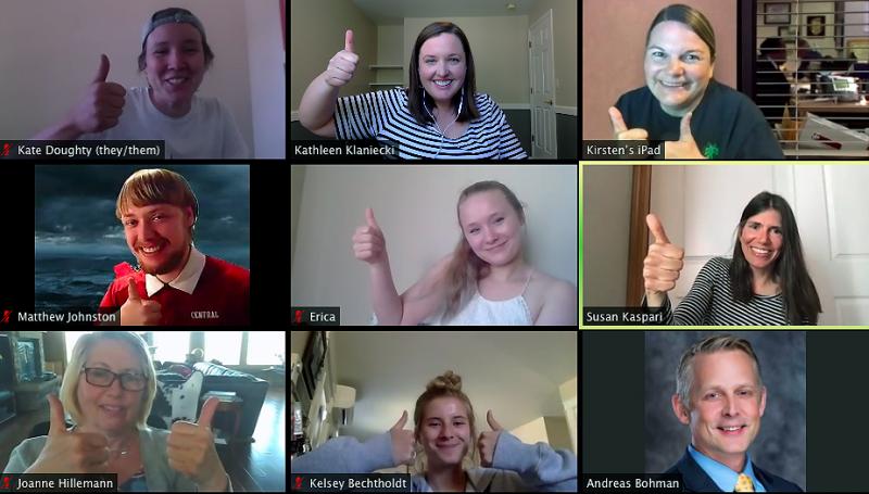 Some of the recipients of the second annual CWU Sustainability Champion Awards, 