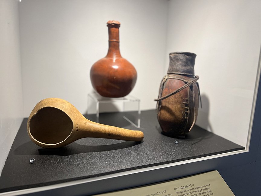 Water-gathering tools from the new CWU Museum exhibit