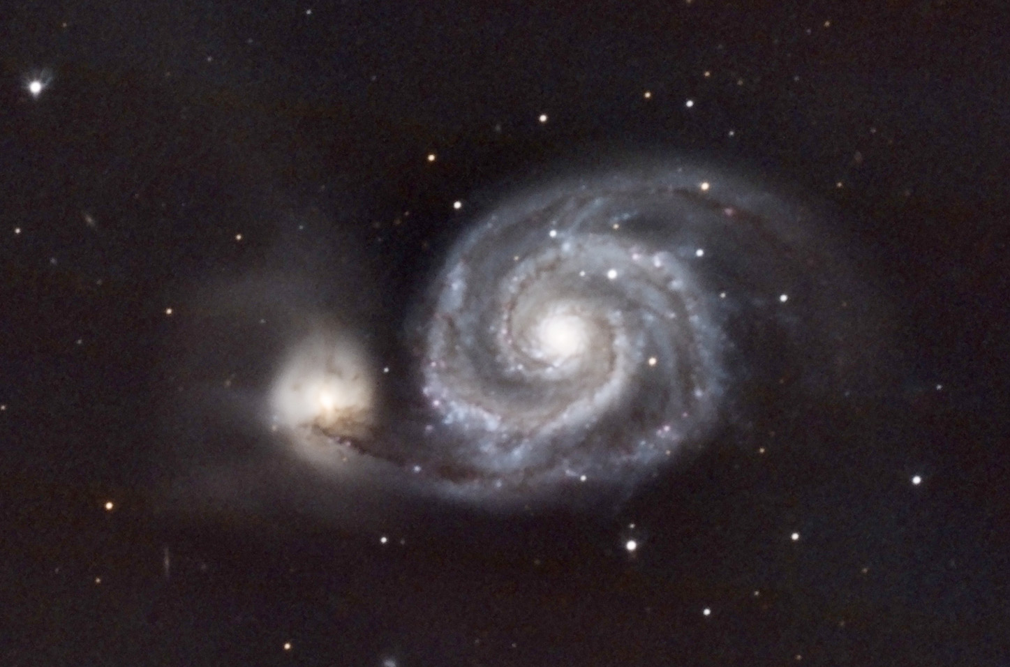 A photo of the galaxy taken with the 0.6M telescope at CWU