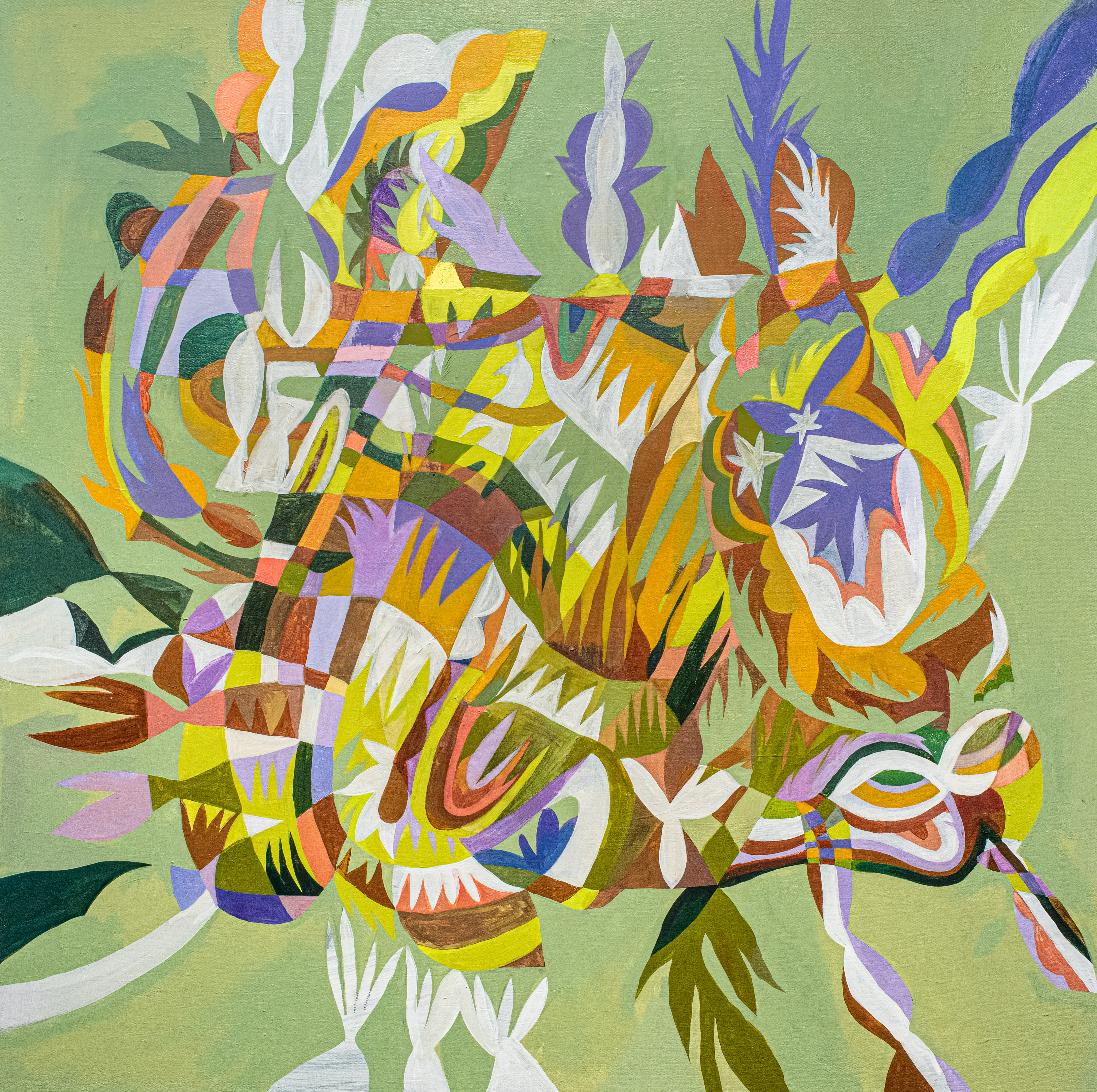 Jeimei Lin painting called "Terrace"