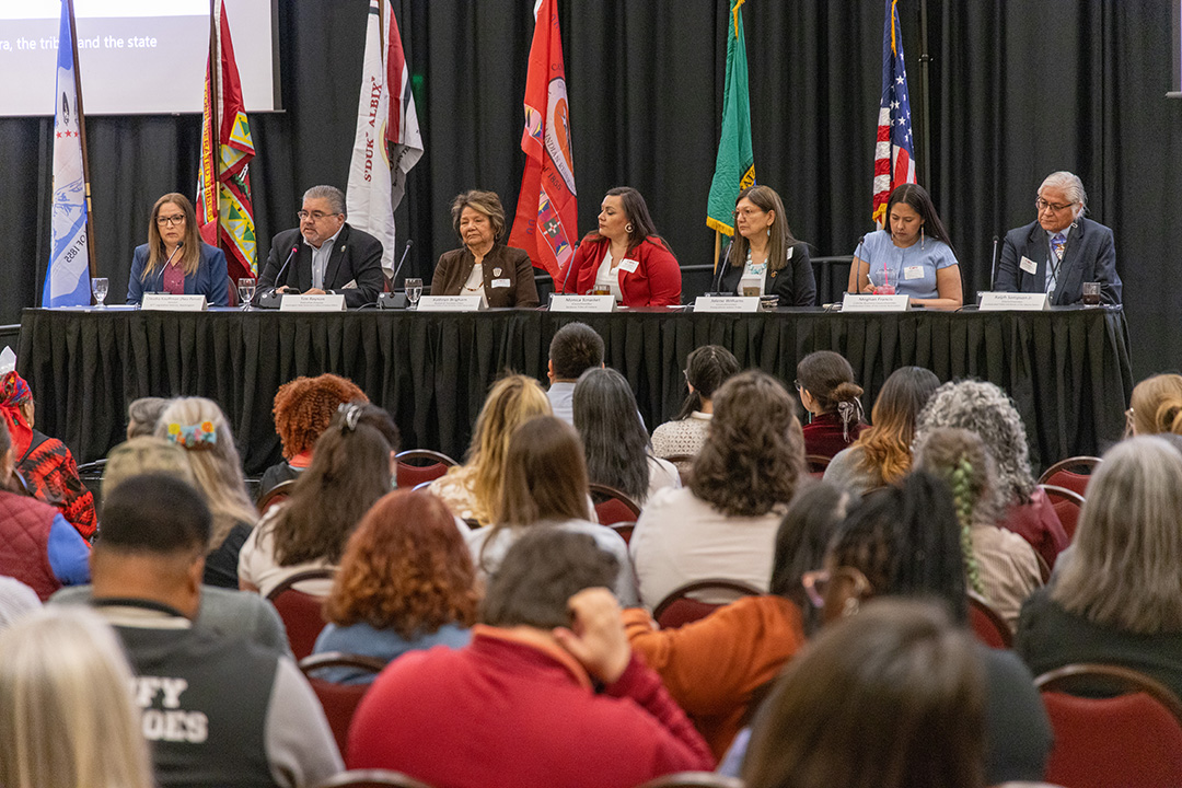 The Tribal Leaders Panel came together April 27 in the SURC Ballroom
