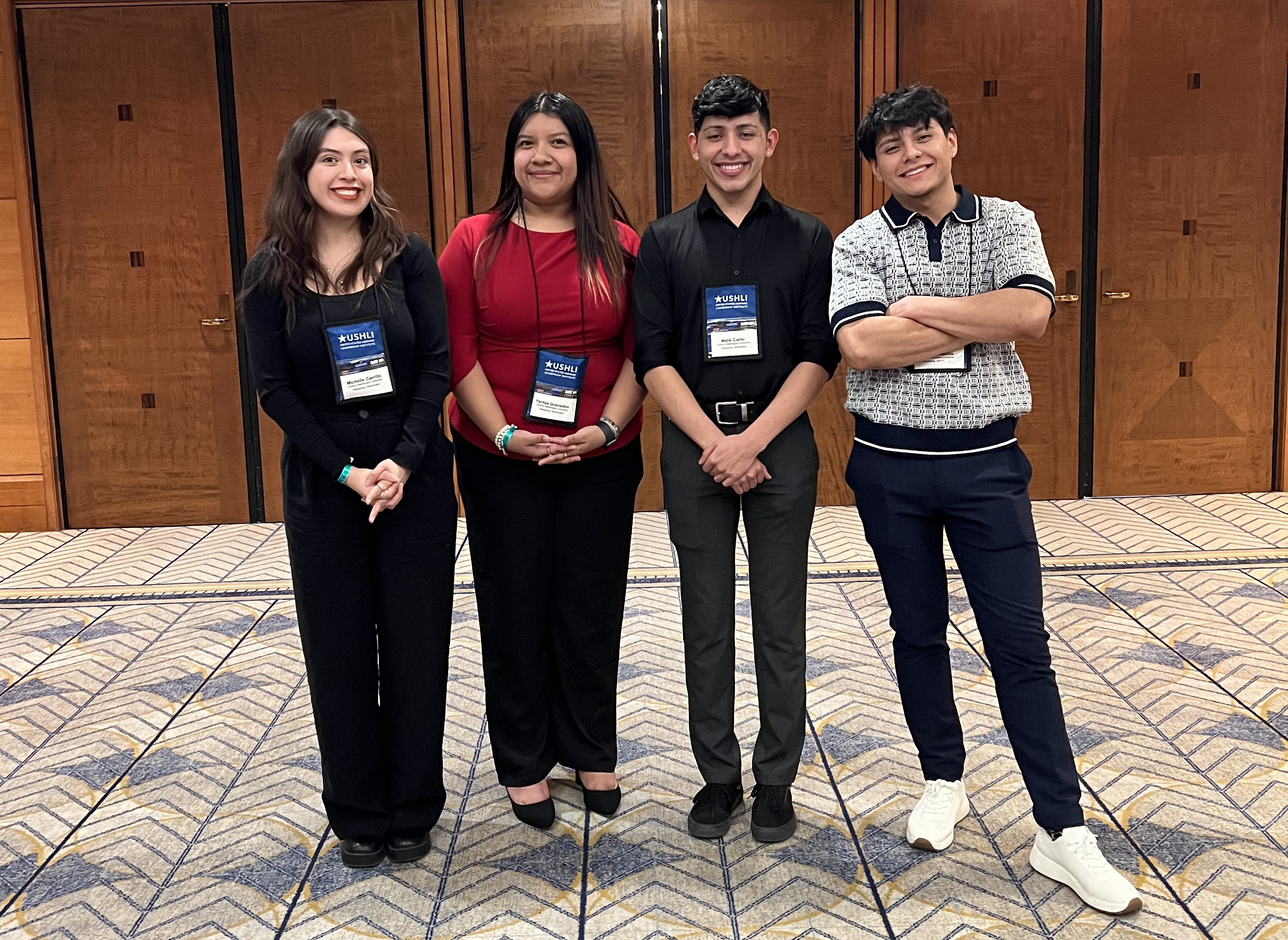 Small group photo at USHLI