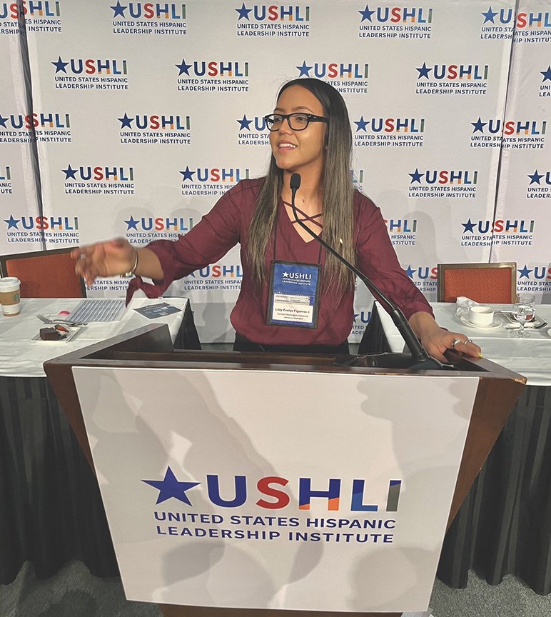 CWU junior Litzy Figueroa at USHLI