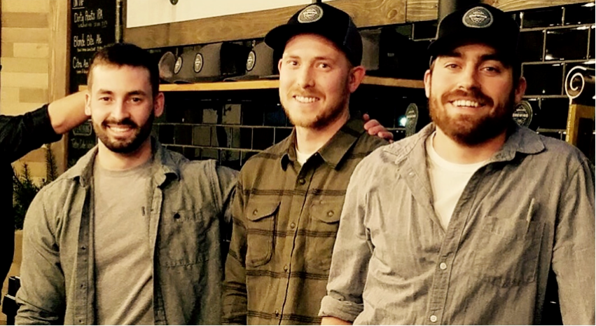 Valley Brewing Co. owners and CWU alumni, from left: Ethan Frenzel, Joe Daily, and Korey Shroyer.