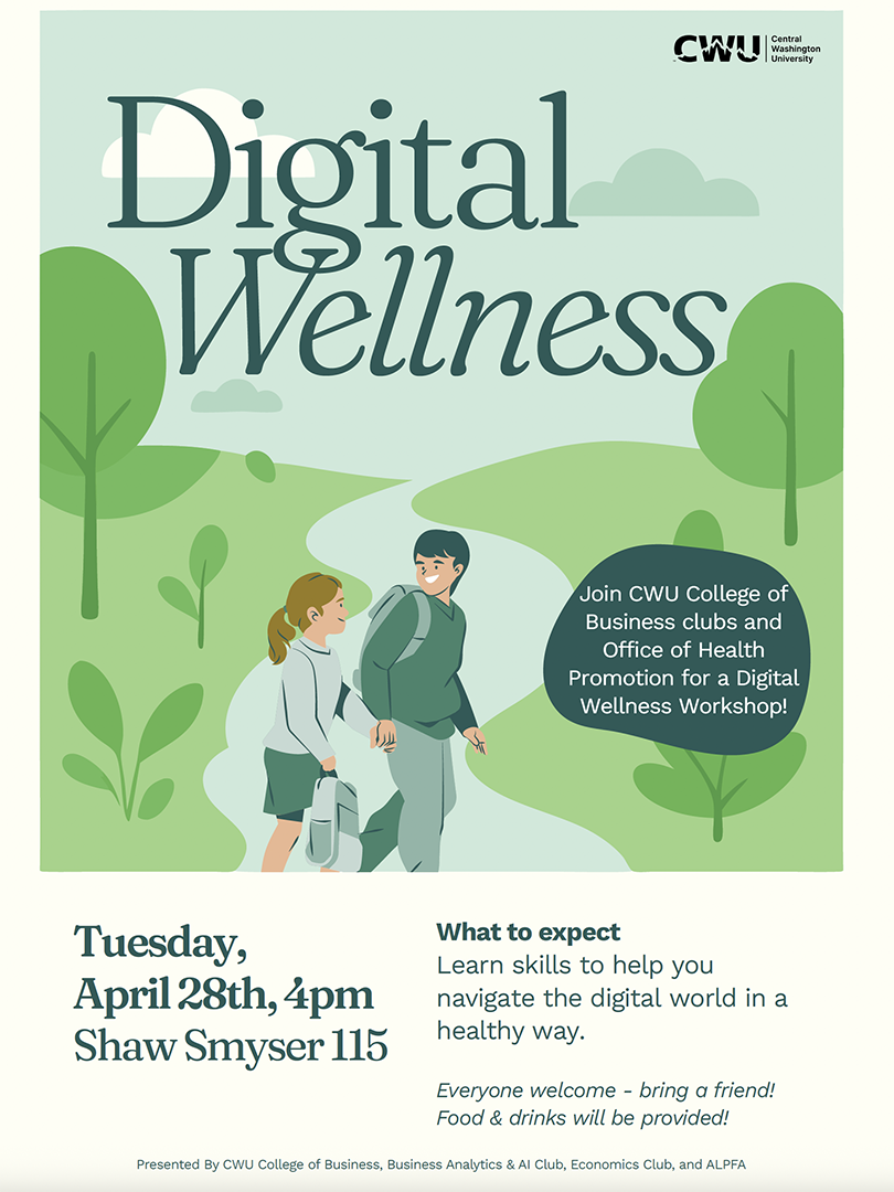 Digital Wellness workshop flyer