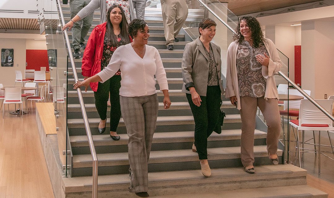 Members of CWU's diverse workforce gathered together in 2018.