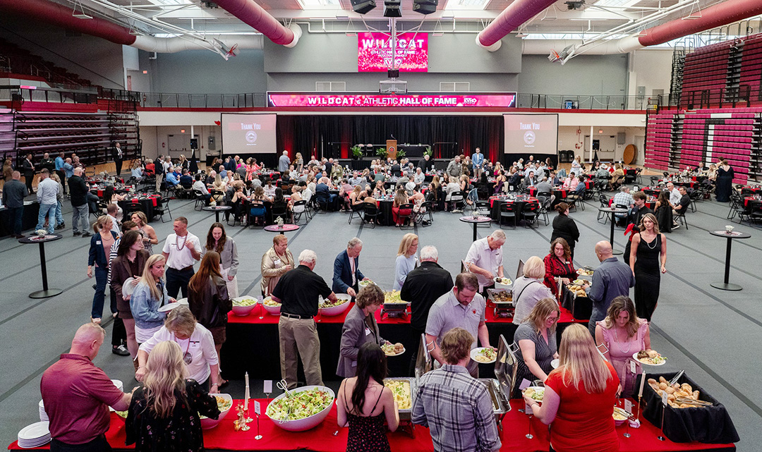 Guests gather at the Wildcat Gala and Athletic Hall of Fame Ceremony on May 2.