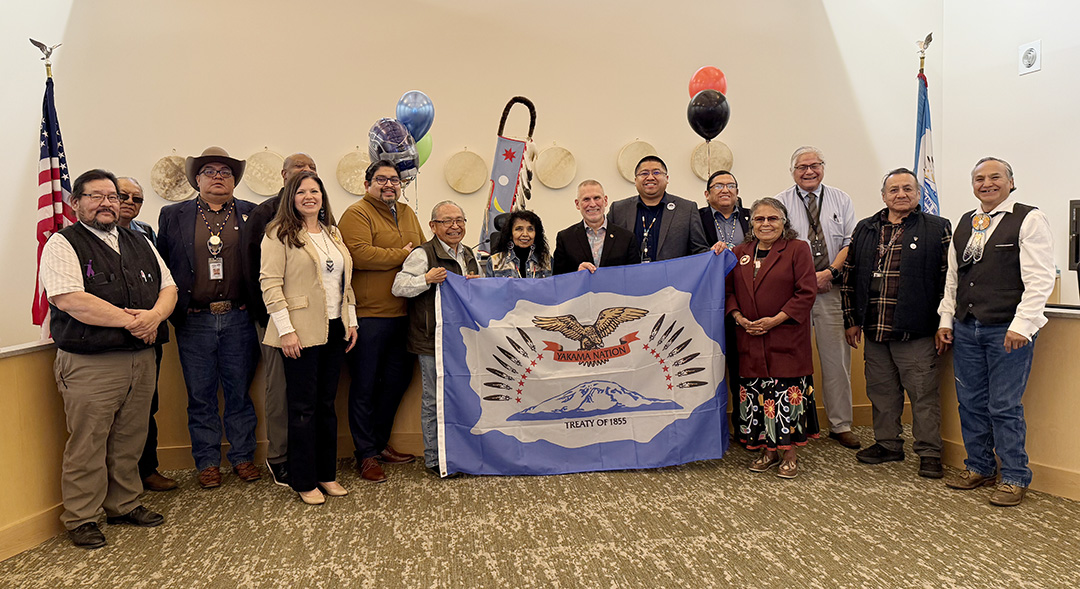 Leaders from CWU and the Yakama Nation gathered in Toppenish on March 3