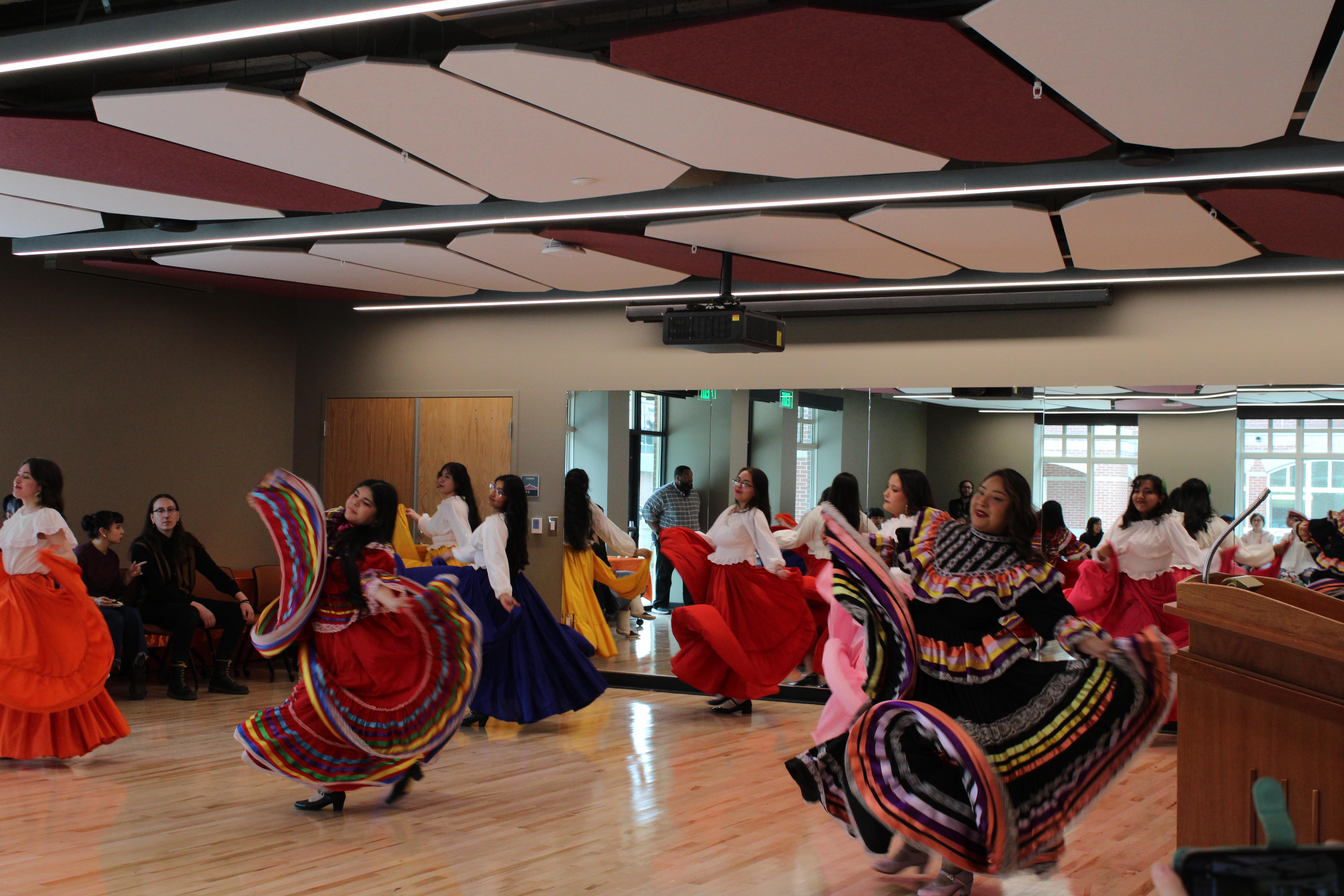 image of students dancing