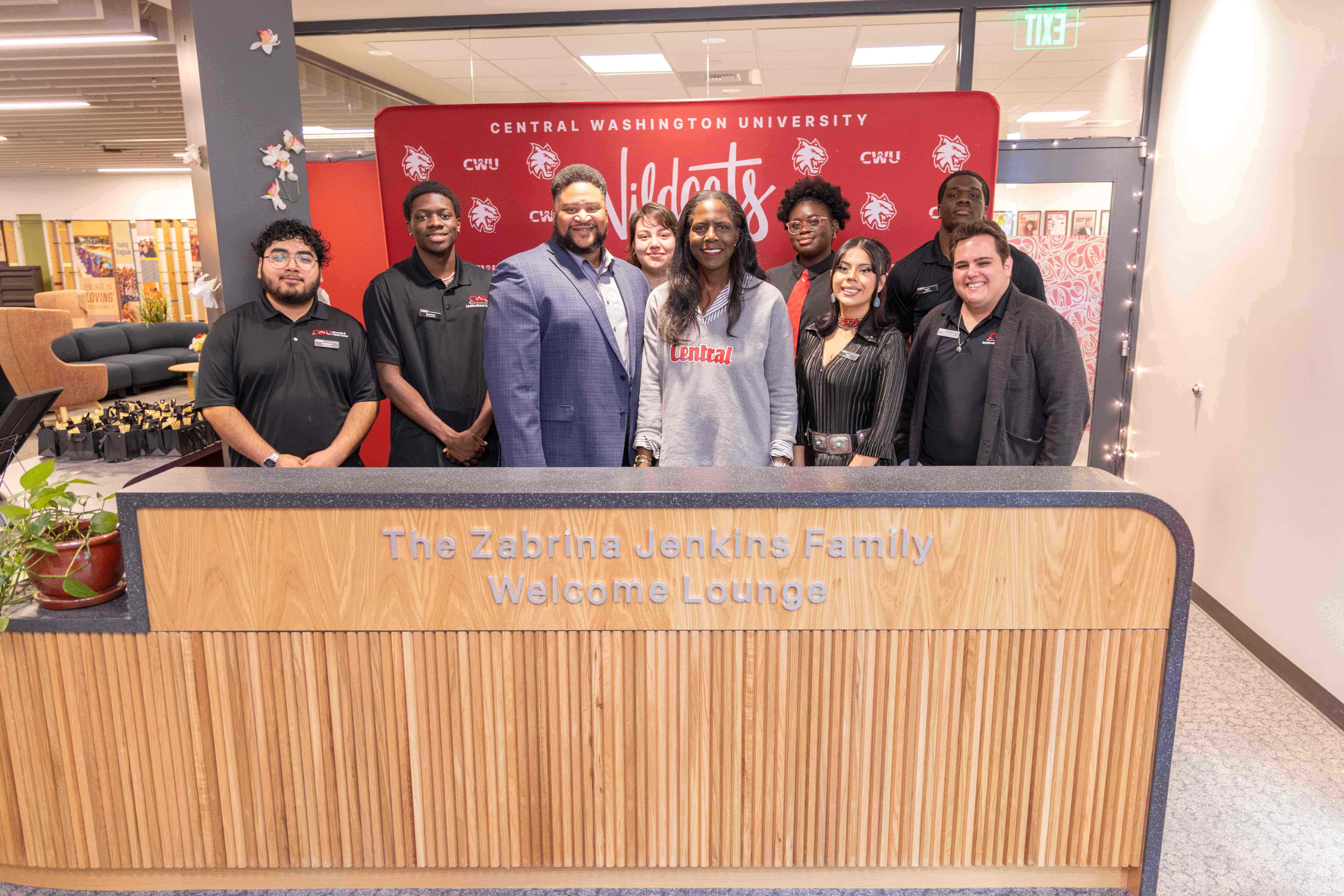 image of MCC students and staff with Zabrina Jenkins