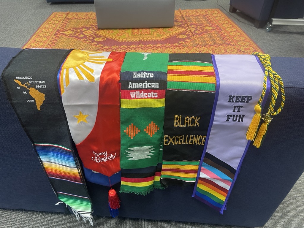 colorful stoles from a variety of cultures
