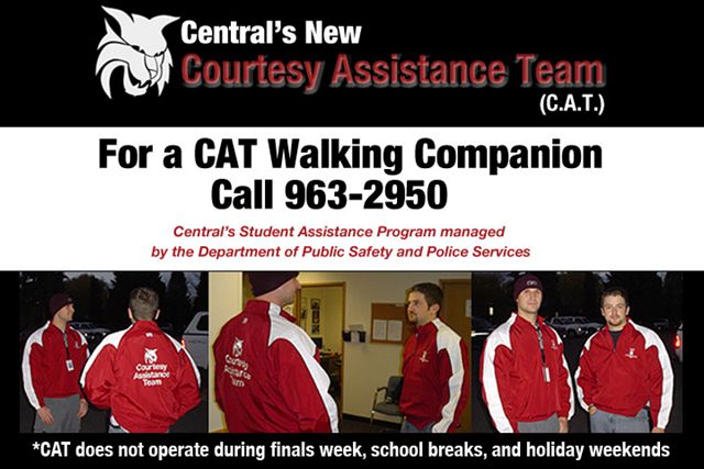 CAT assistance team walking companion containing the number 963-2950.