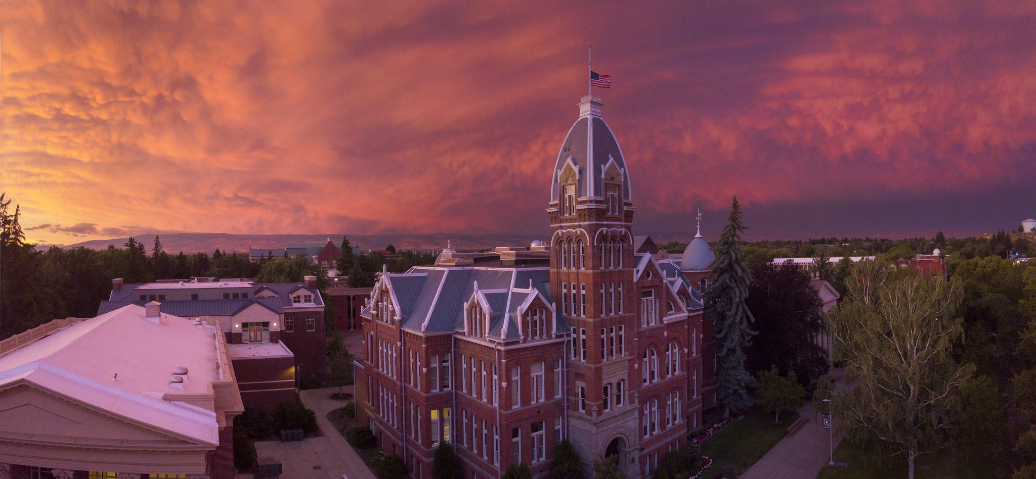 Picture of campus at dusk