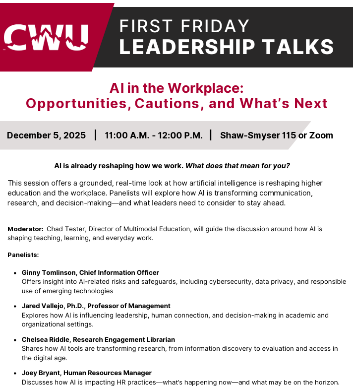 first friday talk december 2025