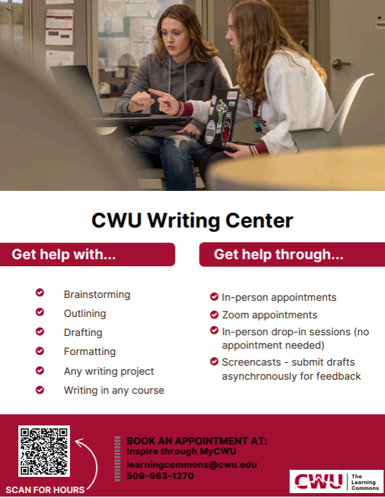 Writing Center poster