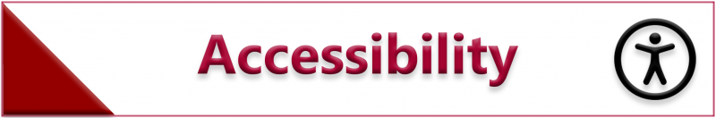 Photo that says accessibility