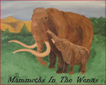 Painting of mammoths