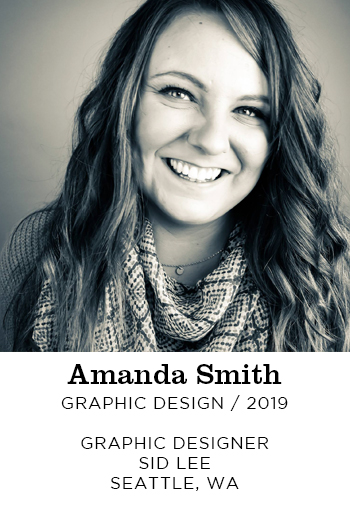 Amanda Smith Graphic Design 2019. Graphic Designer Sid Lee Seattle, WA 