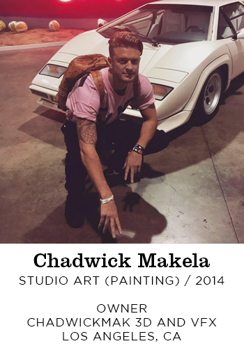 Chadwick Makela Studio Art Painting 2014. Owner Chawick Mak 3D and VFX Los Angeles, CA