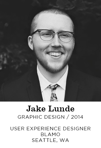 Jake Lunde Graphic Design 2014. User Experience Designer Blamo Seattle, WA