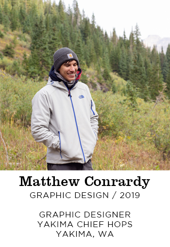 Matthew Conrardy Graphic Design 2019. Graphics Designer Yakima Chief Hops Yakima, WA 