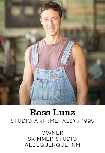 Ross Lunz Studio Art Metals 1995. Owner Skimmer Studio Albuquerque, NM