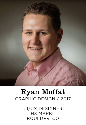 Ryan Moffat Graphic Design 2017. UI/UX Designer IHS Market Boulder, CO