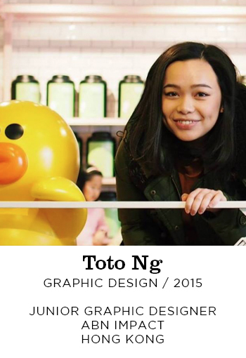 Toto Ng Graphic Design 2015. Junior Graphic Designer ABN Impact Hong Kong