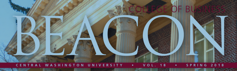 Voyage magazine cover with a building in the background