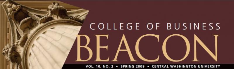 Voyage magazine cover with building column in the background.